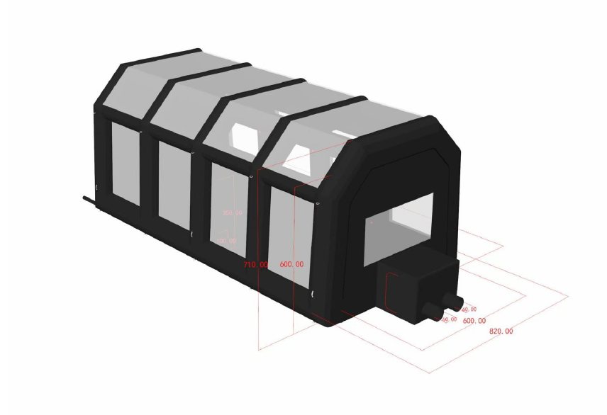 Vente cabine gonflage unique en PVC (Extérieur) PL – Image 2