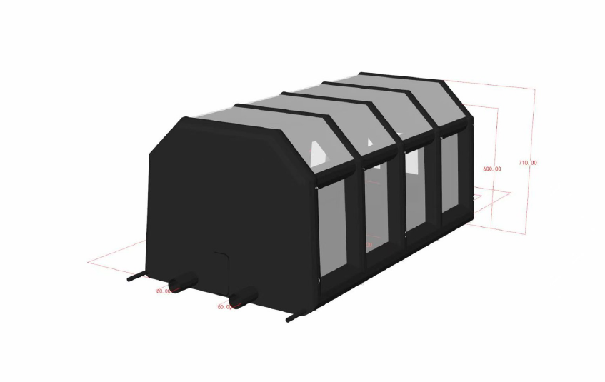 Vente cabine gonflage unique en PVC (Extérieur) PL – Image 4
